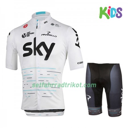 Fahrradbekleidung Radtrikot Kurzarm + Radhose Kurze 2017 Team Sky Kinder N003 